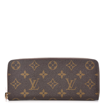 Louis Vuitton Monogram Clemence Wallet Rose Ballerine 1 of 8