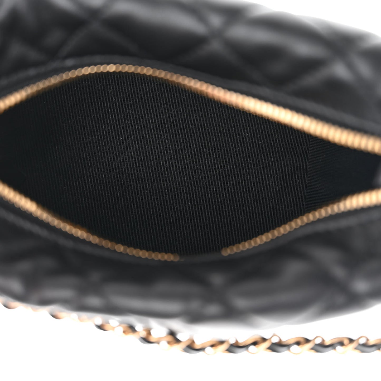 Lambskin Quilted Small Perfect Meeting Hobo Black