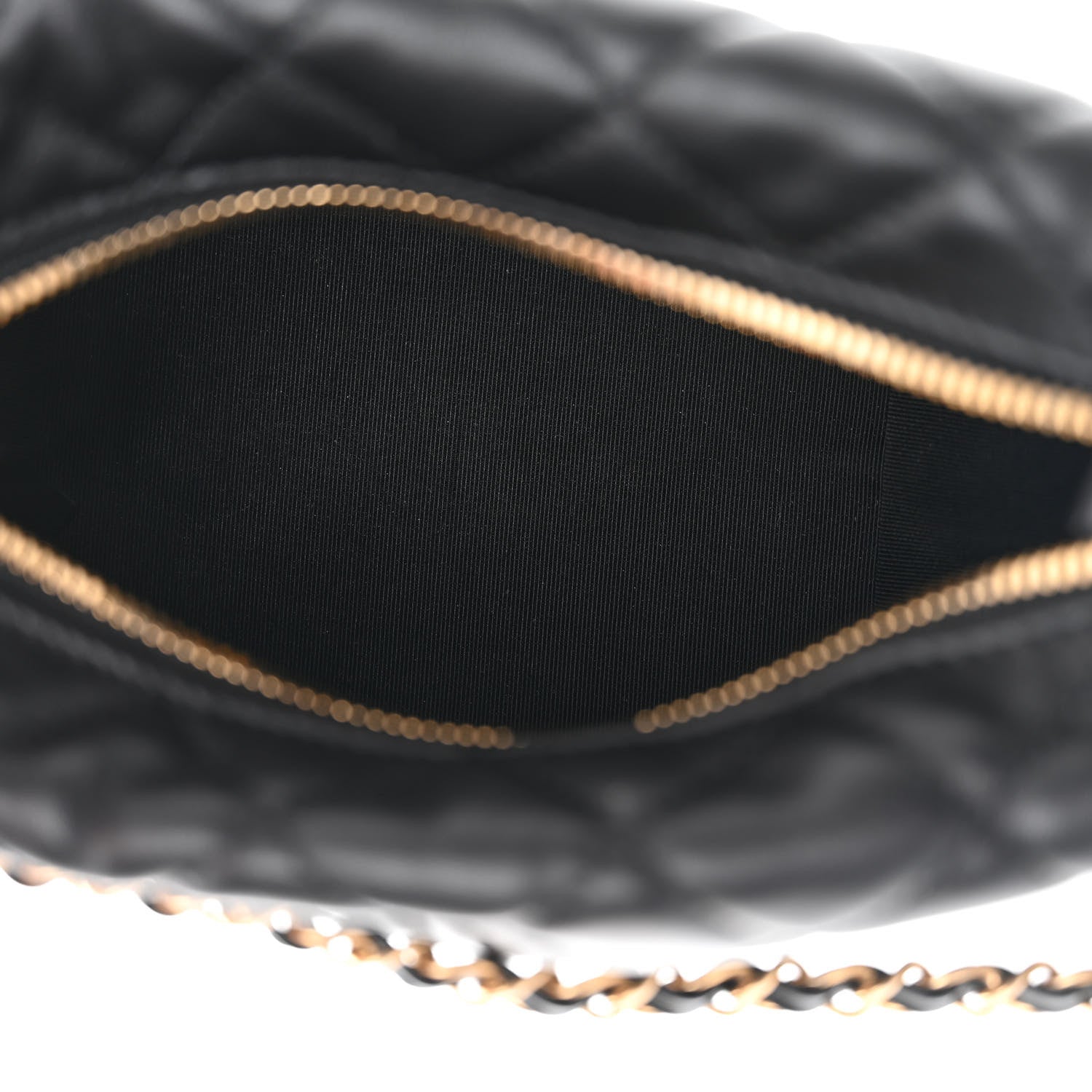 Chanel Lambskin Quilted Small Perfect Meeting Hobo Black 5 of 10