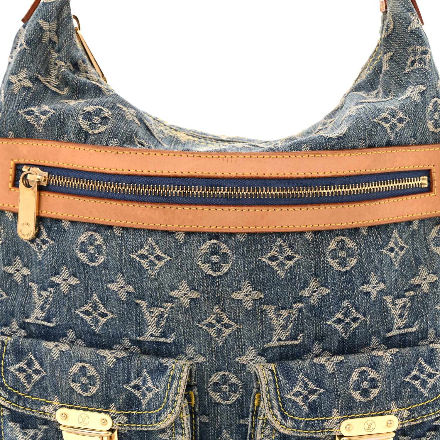 Louis Vuitton Denim Baggy GM Blue 7 of 11