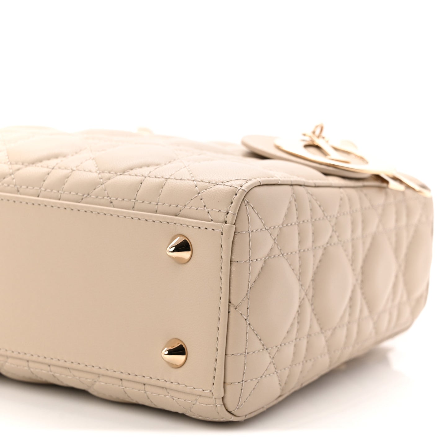 Lambskin Cannage Small My ABCDior Lady Dior Hazelnut