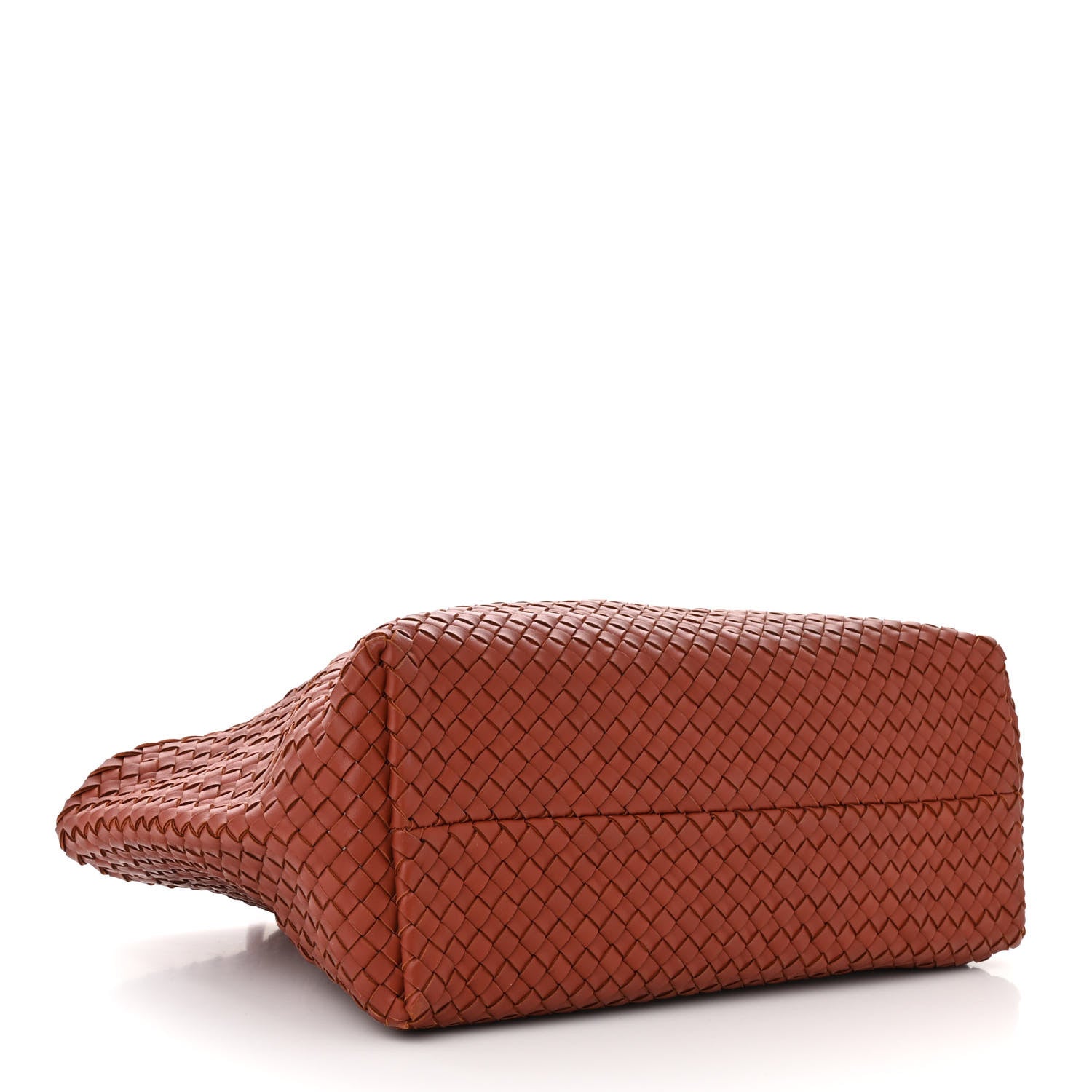 Bottega Veneta Lambskin Intreccio Medium Cabat Rust 5 of 10