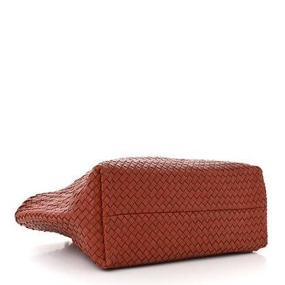 Bottega Veneta Lambskin Intreccio Medium Cabat Rust 5 of 10