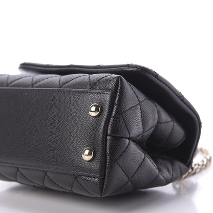 Chanel Caviar Quilted Extra Mini Coco Handle Flap Black 7 of 9