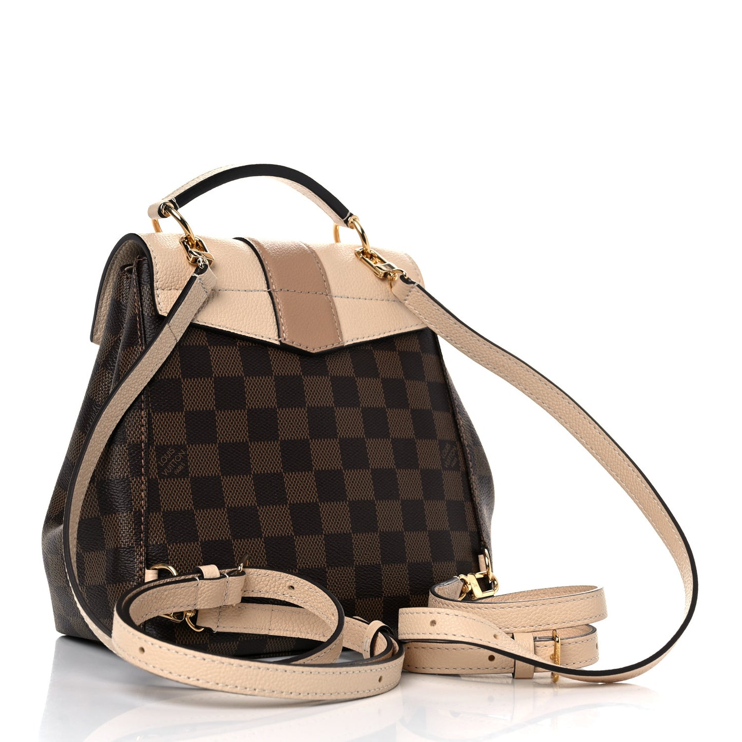 Damier Ebene Clapton Backpack Creme