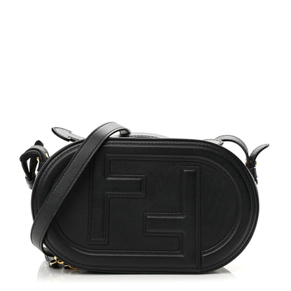 Fendi Vitello Grace Matte Mini O'Lock Camera Case Black 1 of 10