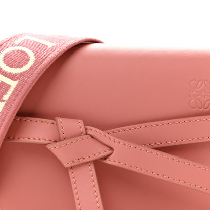 Loewe Calfskin Jacquard Mini Gate Dual Bag Peach Bloom 8 of 11