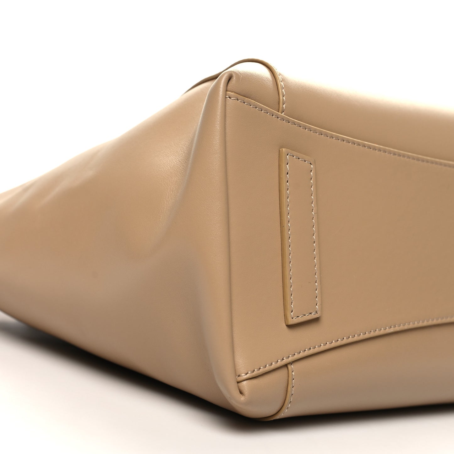 Box Calfskin Small Antigona Sport Top Handle Bag Beige Cappuccino