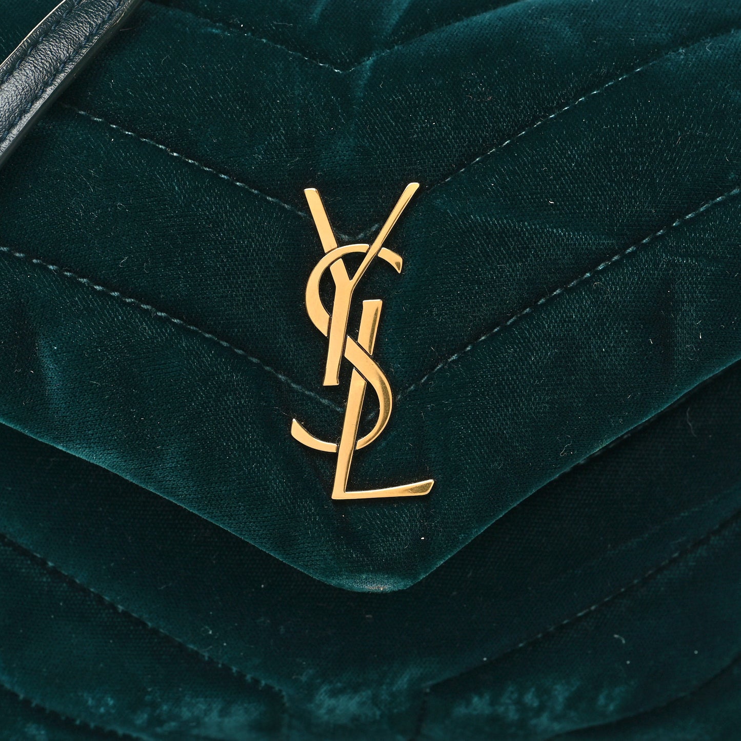 Velvet Y Quilted Monogram Toy Loulou Crossbody Bag Dark Ottanio