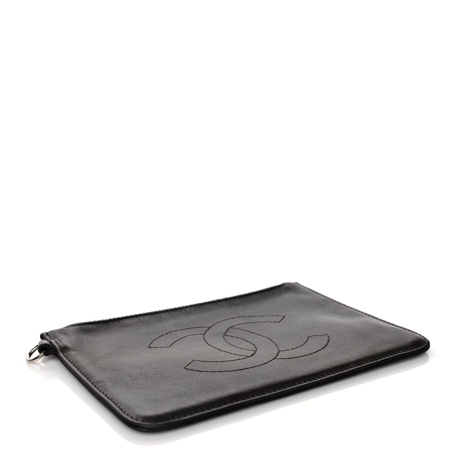 Chanel Caviar Timeless CC Cosmetic Pouch Black 4 of 13