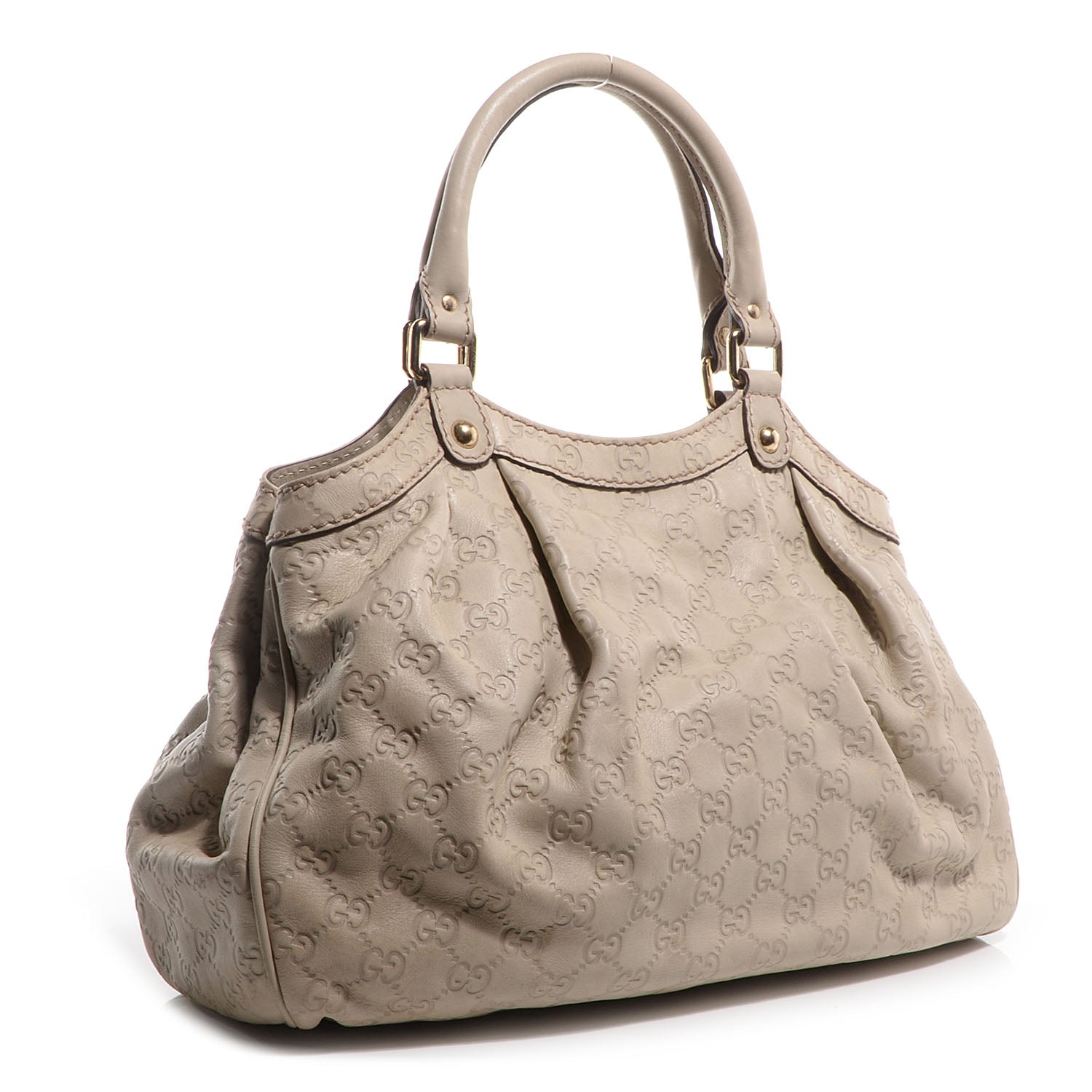 Gucci Guccissima Medium Sukey Tote Mystic White 3 of 7