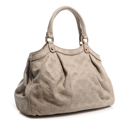 Gucci Guccissima Medium Sukey Tote Mystic White 3 of 7