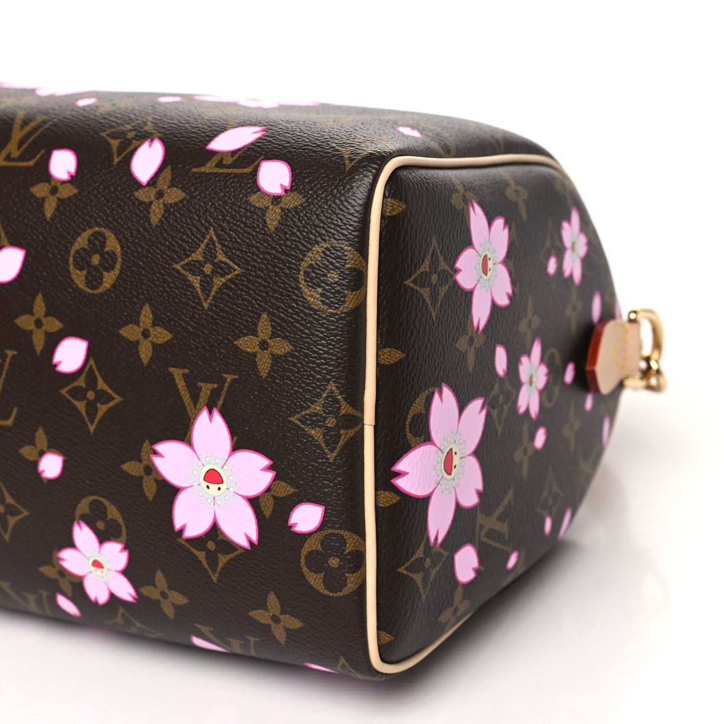 LV X TM Monogram Cherry Blossom Speedy Bandouliere 25 Sakura Brown