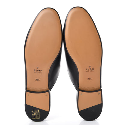 Gucci Calfskin Flower Embroidered Princetown Slippers 38.5 Black 5 of 9