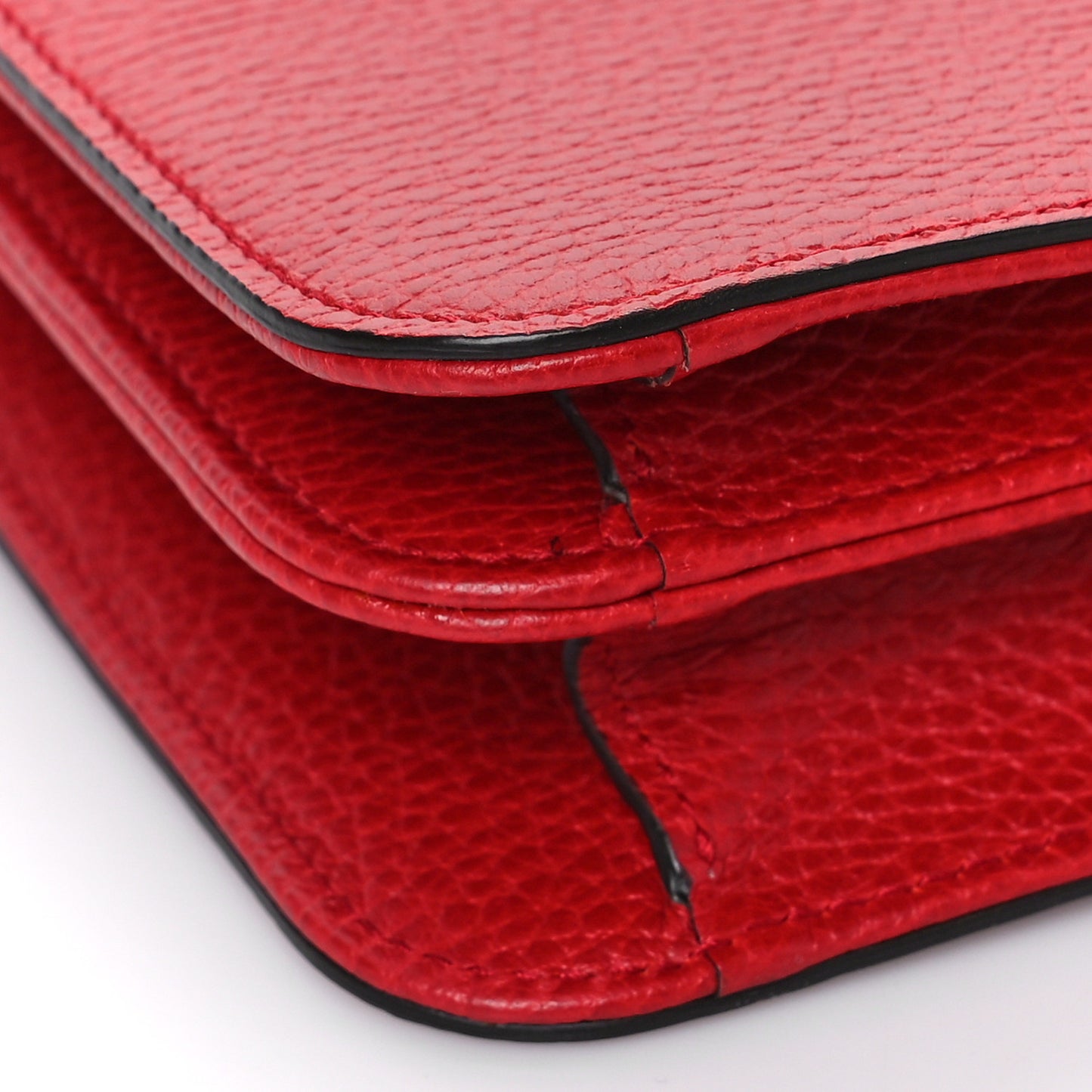 Dollar Calfskin Interlocking G Shoulder Bag Red