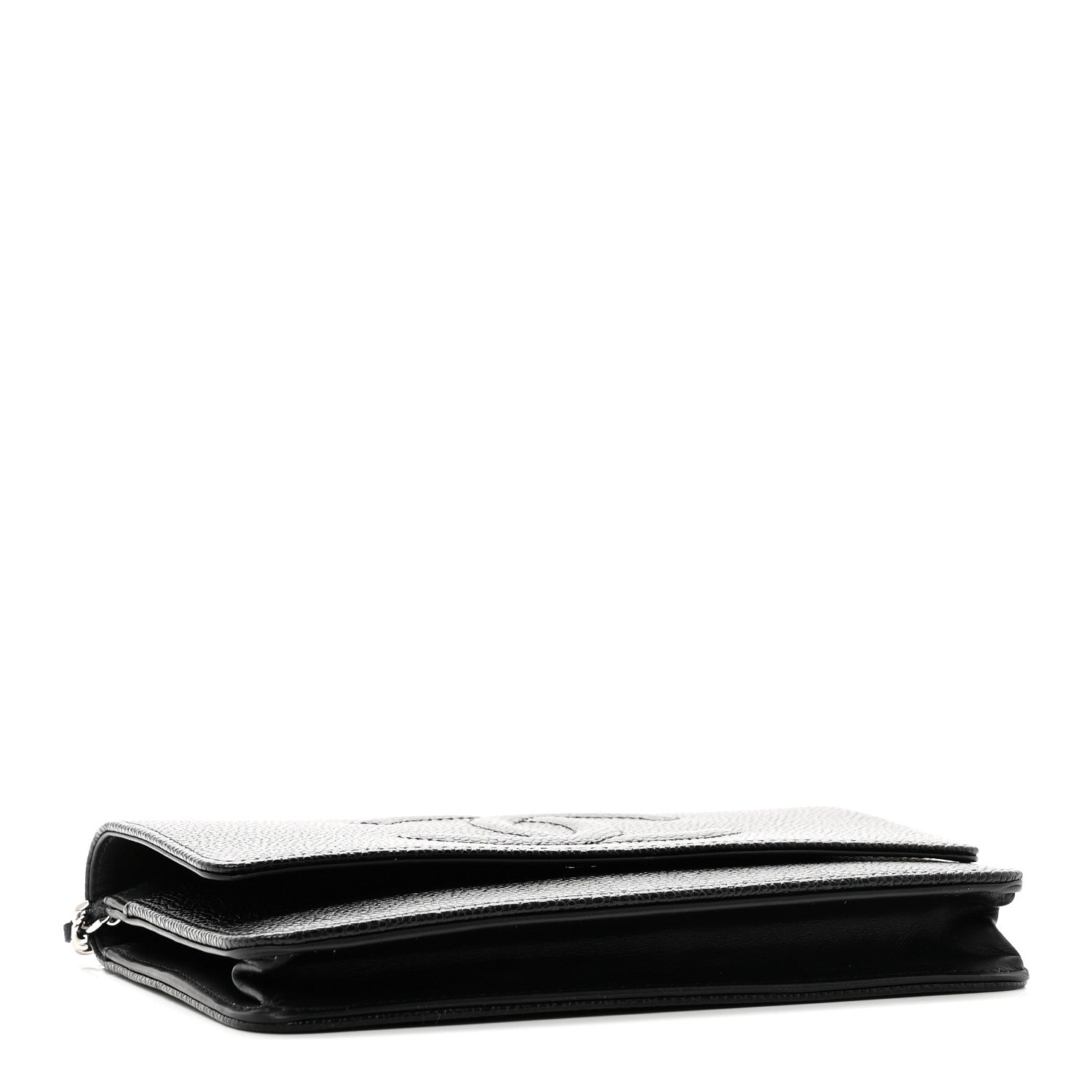 Chanel Caviar Timeless CC Wallet On Chain WOC Black 4 of 12