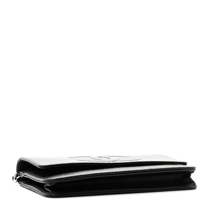 Chanel Caviar Timeless CC Wallet On Chain WOC Black 4 of 12