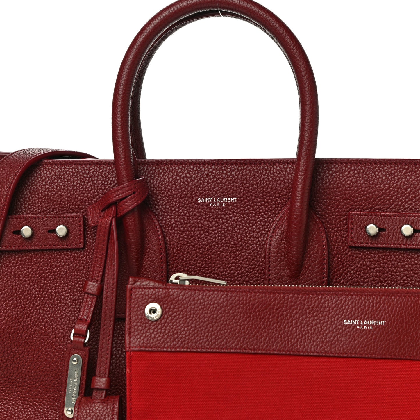 Grained Calfskin Small Supple Sac De Jour Dark Pallisandre