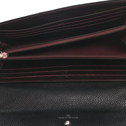 Chanel Caviar Quilted Large Flap Wallet Black 5 of 8