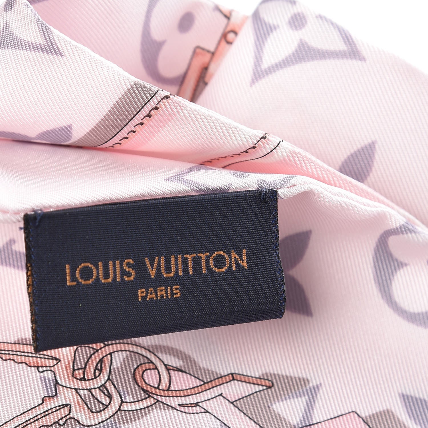 Louis Vuitton Silk Monogram Confidential Bandeau Light Pink 5 of 5