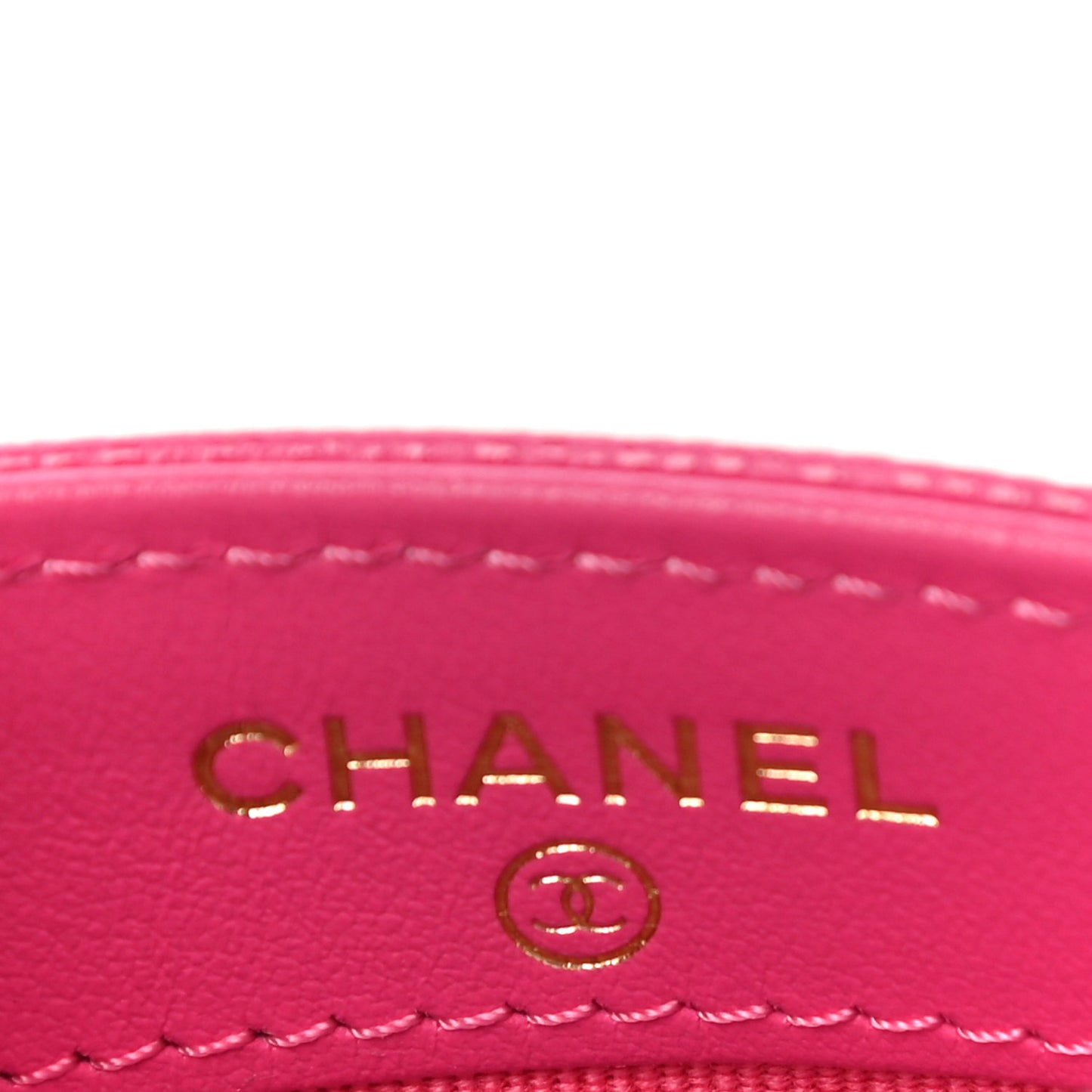 Caviar Quilted Card Holder Pink