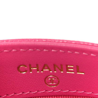 Chanel Caviar Quilted Card Holder Pink 6 of 12