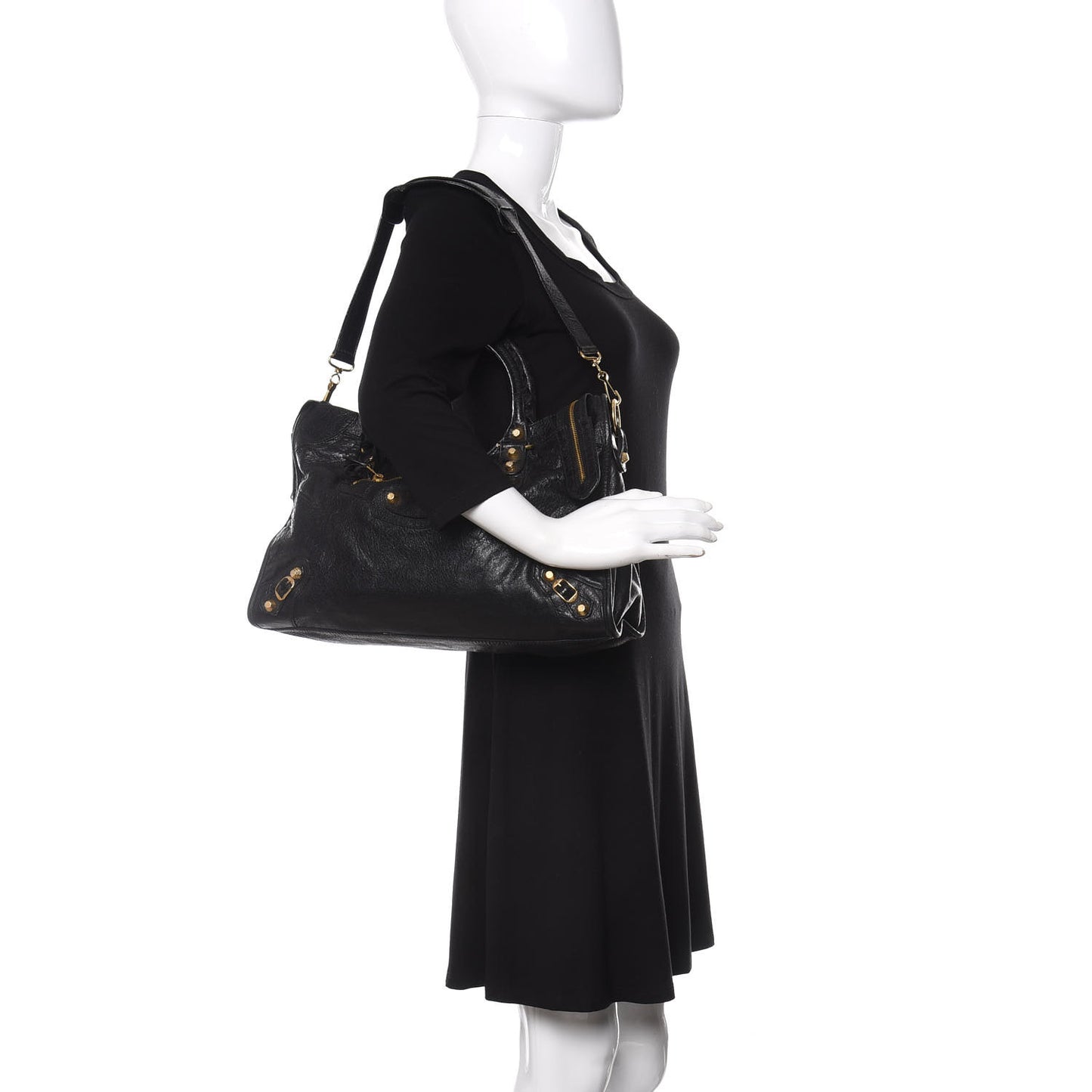 Agneau Giant 12 Gold Hardware City Black