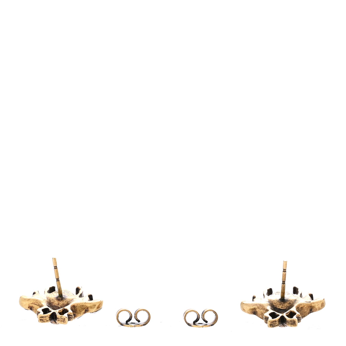 Crystal Pearl GG Bee Earrings Gold