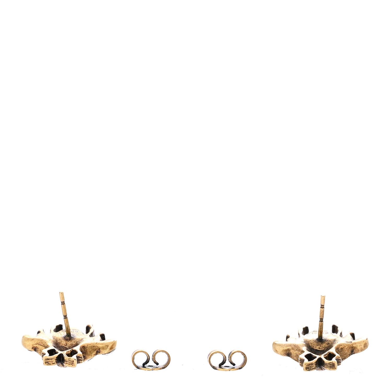 Gucci Crystal Pearl GG Bee Earrings Gold 3 of 4