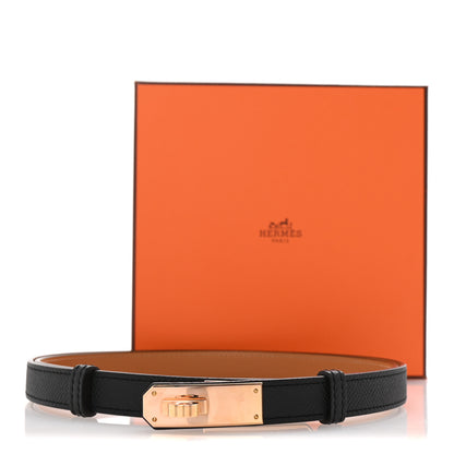 Hermes Epsom Kelly Belt PM Black 4 of 4