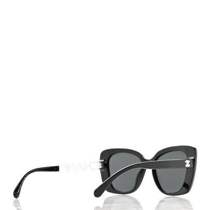 Chanel Acetate Strass Square Sunglasses 5422-B-A Black White 4 of 7
