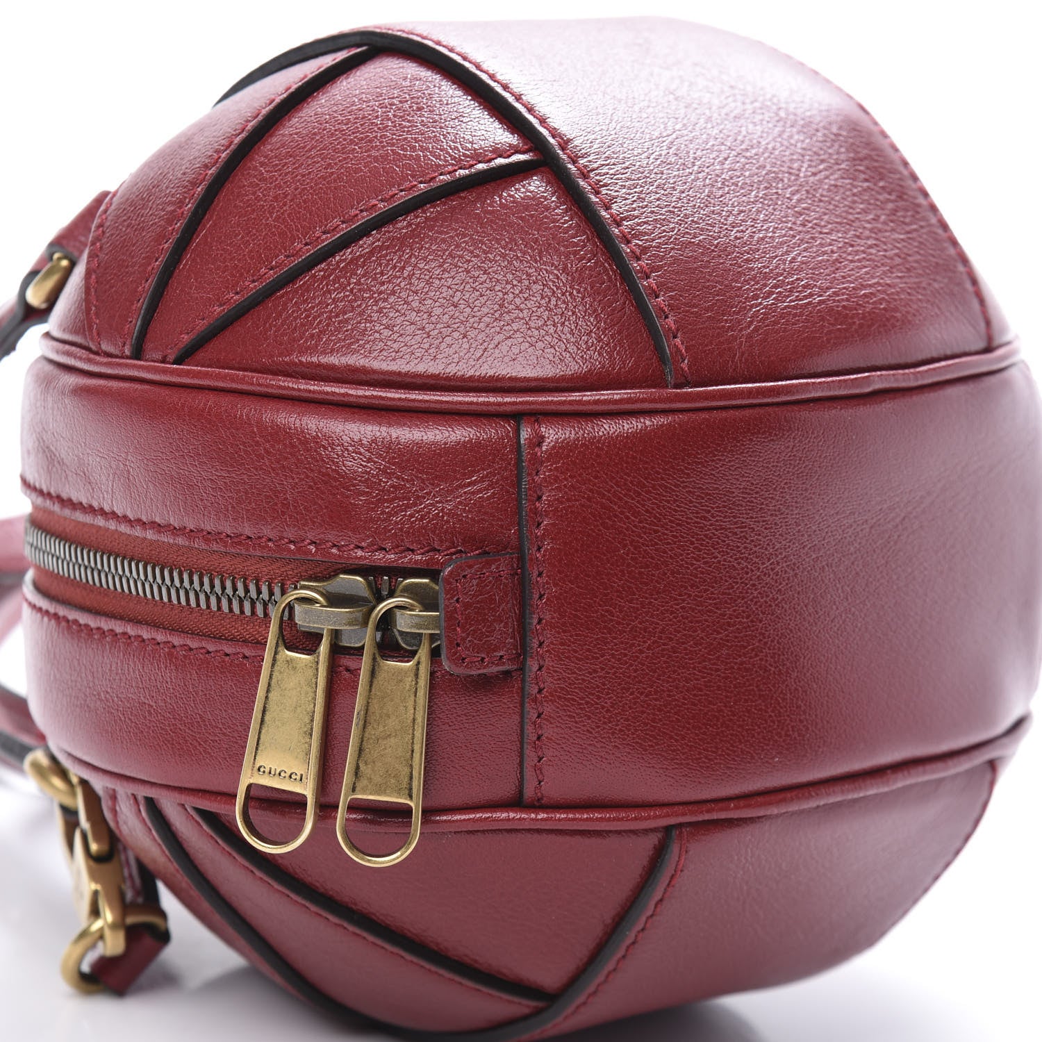 Gucci Piuma Lux Energy Mini Tifosa Basketball Shaped Shoulder Bag Romantic Cerise 10 of 11