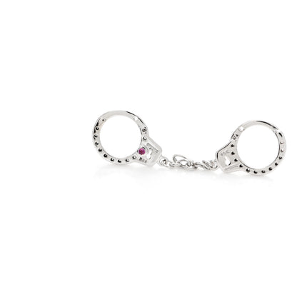 Roberto Coin 18K White Gold Diamond Handcuff Charm 5 of 5