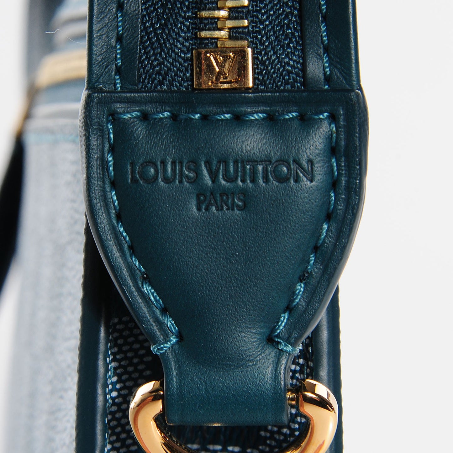 Damier Couleurs Modul Shoulder Bag Cyan
