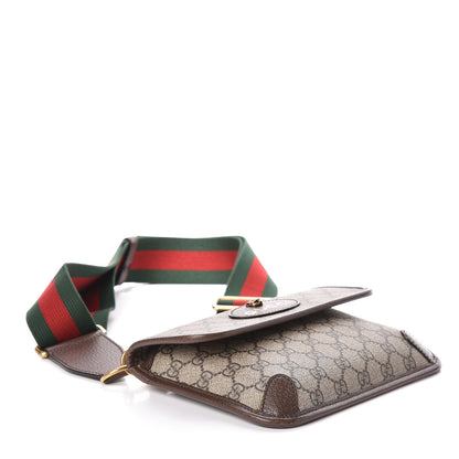 Gucci GG Supreme Web Totem Three Piece Monogram Shoulder Bag in Dark Brown 4 of 12