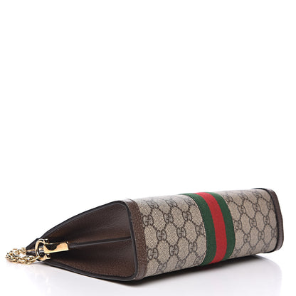 Gucci GG Supreme Monogram Web Small Ophidia Chain Shoulder Bag Brown 4 of 12