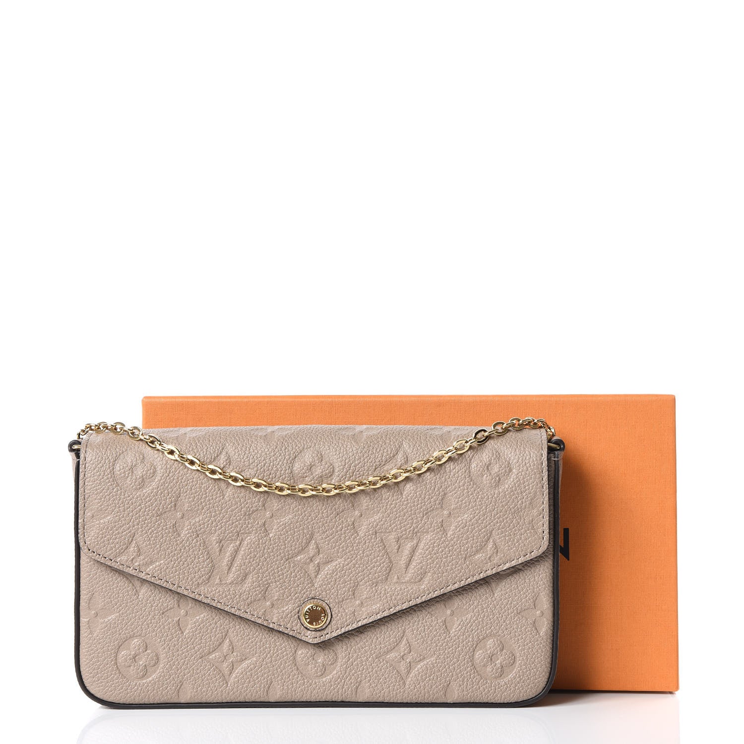 Louis Vuitton Empreinte Pochette Felicie Chain Wallet Tourterelle 11 of 11