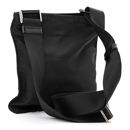 Prada Nylon Flat Messenger Bag Black 3 of 10