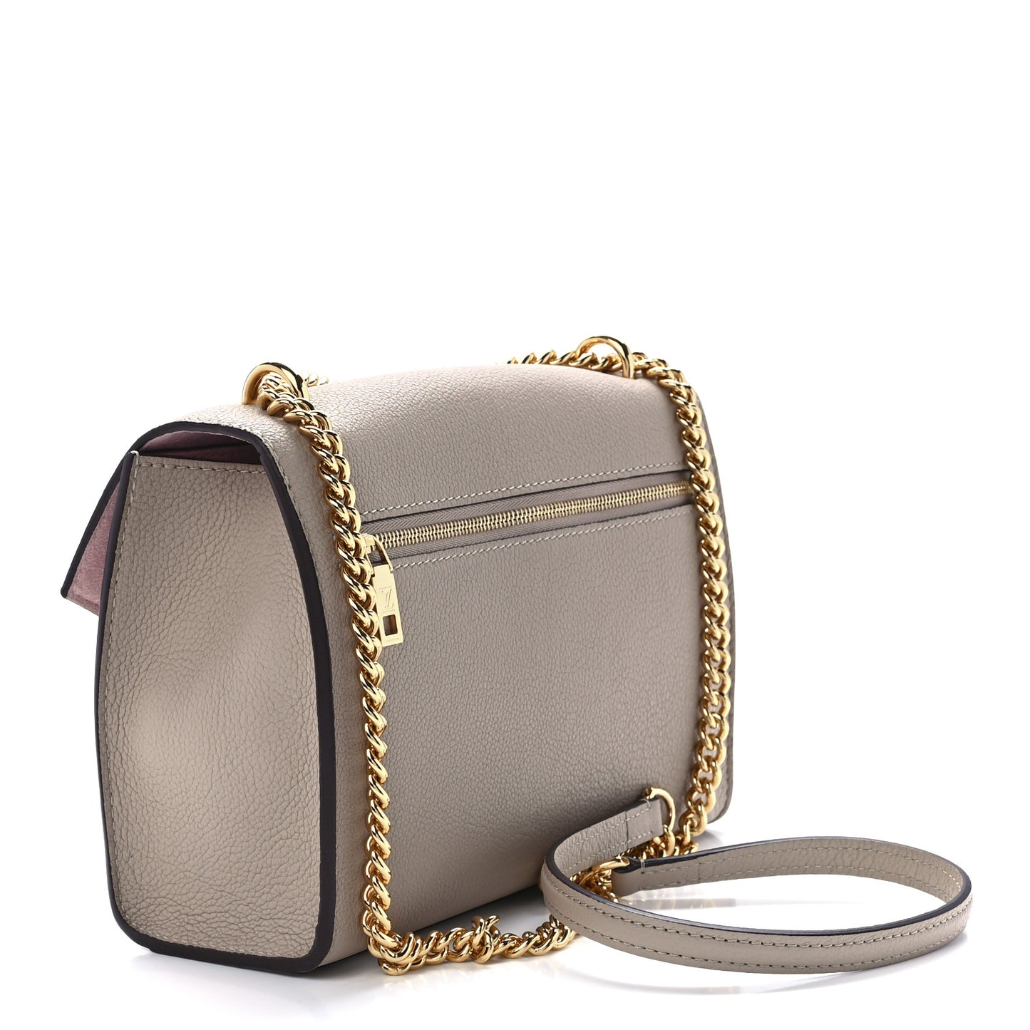Soft Calfskin Mylockme Chain Bag BB Greige
