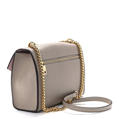 Louis Vuitton Soft Calfskin Mylockme Chain Bag BB Greige 3 of 10
