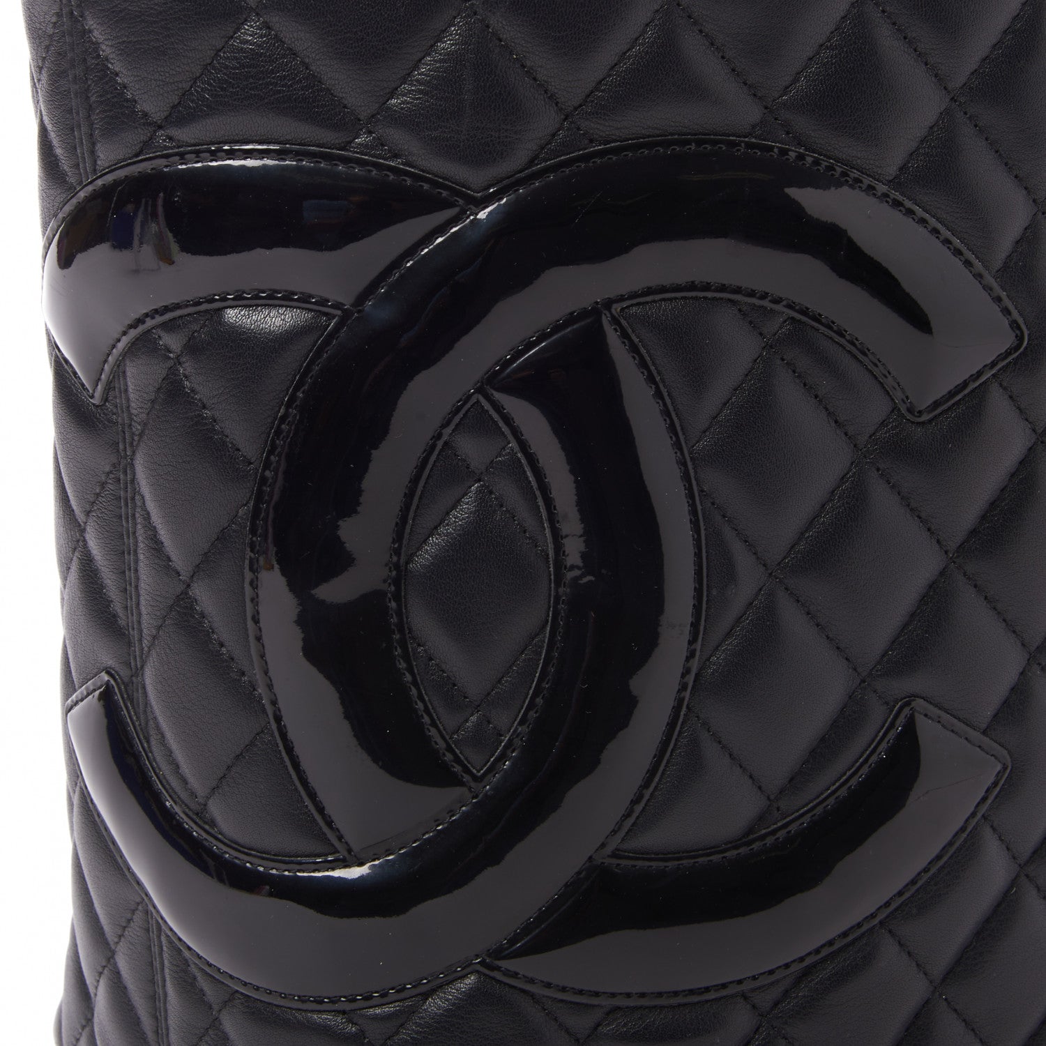 Chanel Calfskin Quilted Large Cambon Tote Black 7 of 9