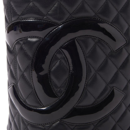 Chanel Calfskin Quilted Large Cambon Tote Black 7 of 9