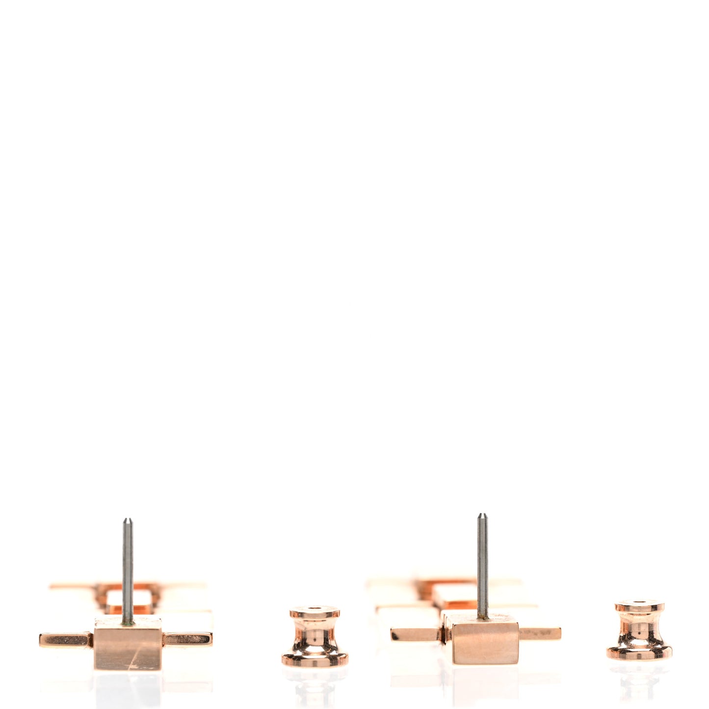 Gold Lacquer Eileen Drop Earrings Black
