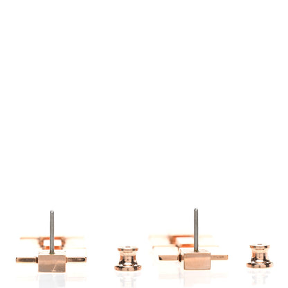 Hermes Gold Lacquer Eileen Drop Earrings Black 4 of 5