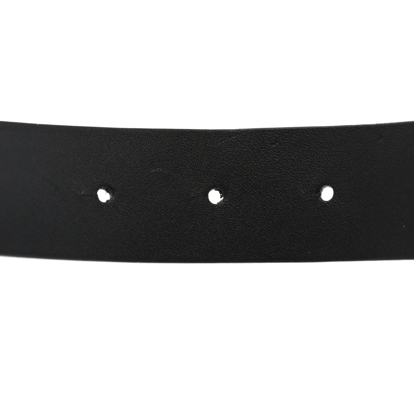 Glazed Calfskin CC Belt 85 34 Dark Navy