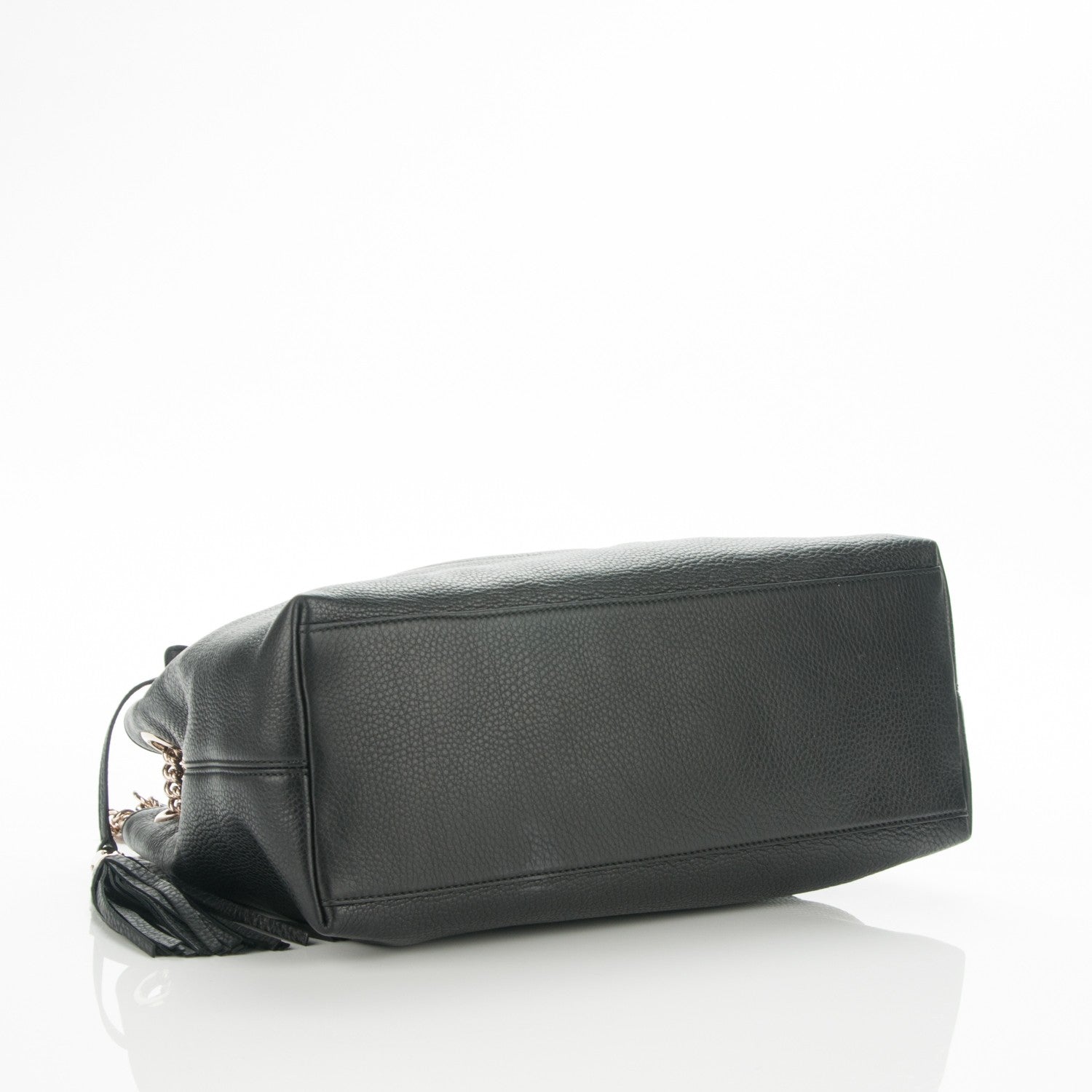 Gucci Pebbled Calfskin Medium Soho Chain Shoulder Bag Black 4 of 7