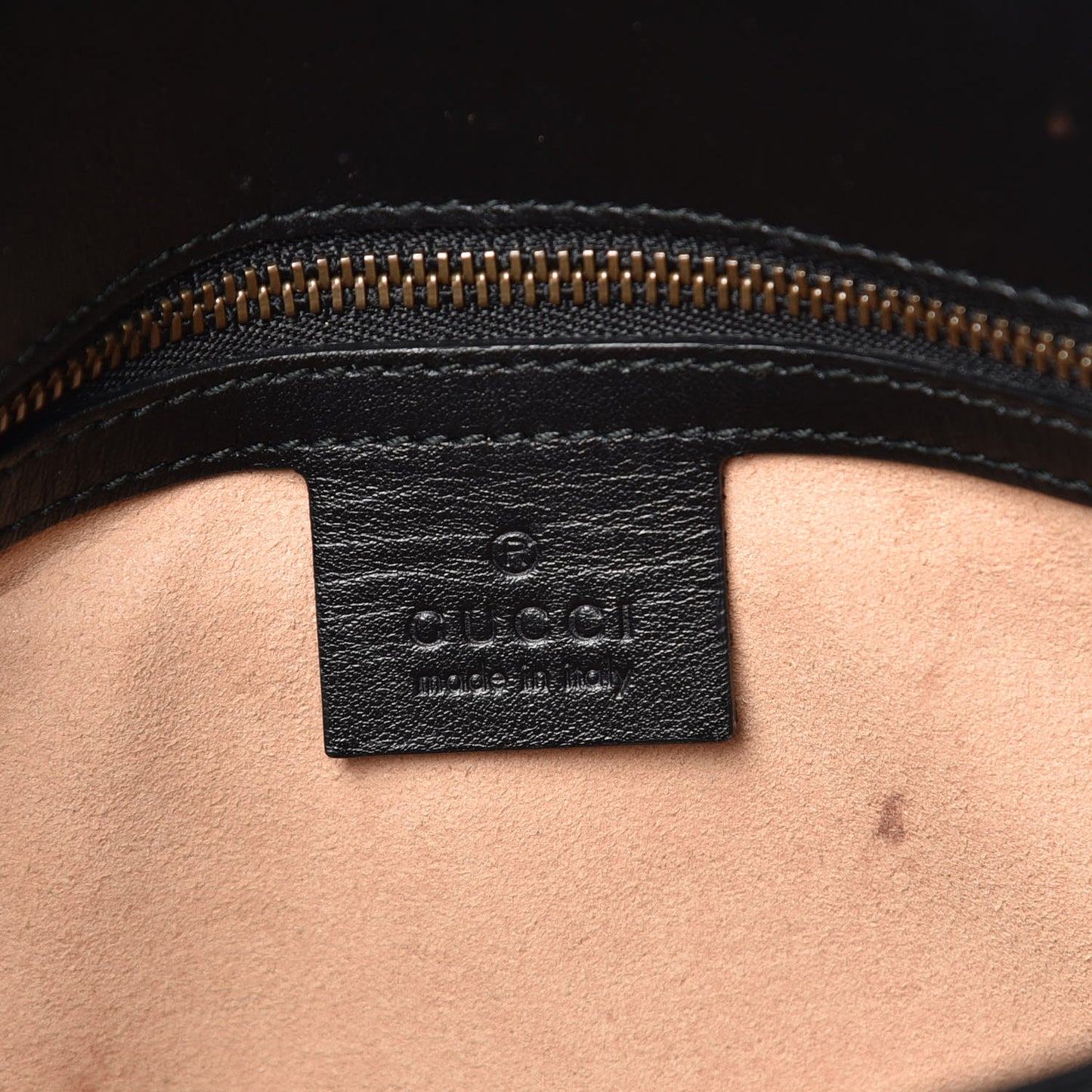 Calfskin Matelasse Small GG Marmont Shoulder Bag Black