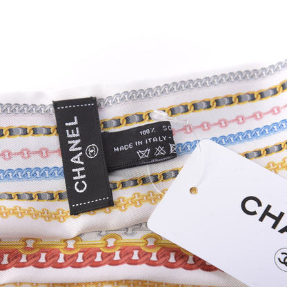Chanel Silk Chain CC Slim Bandeau Scarf Multicolor 5 of 5