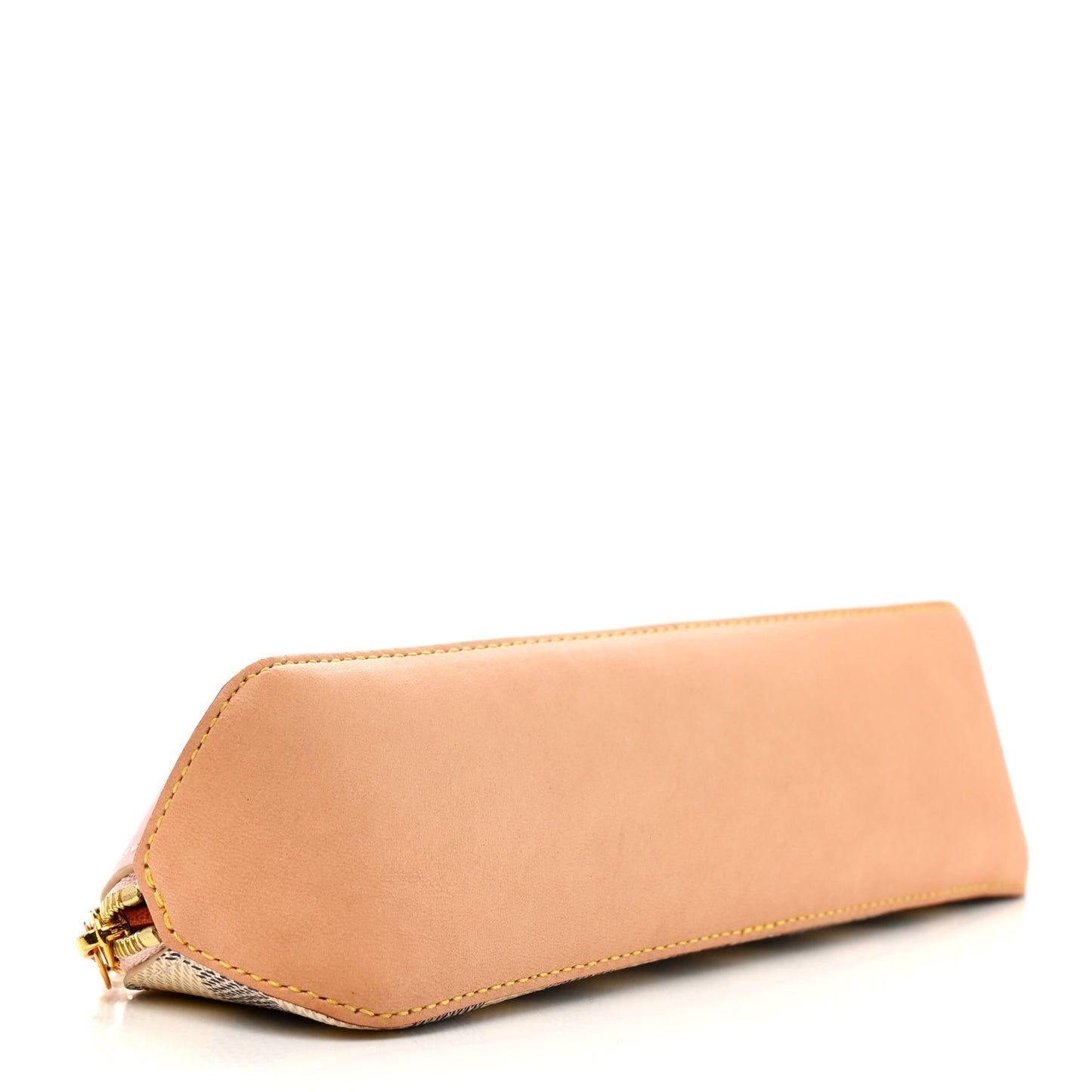 Damier Azur Elizabeth Pencil Pouch Rose Ballerine