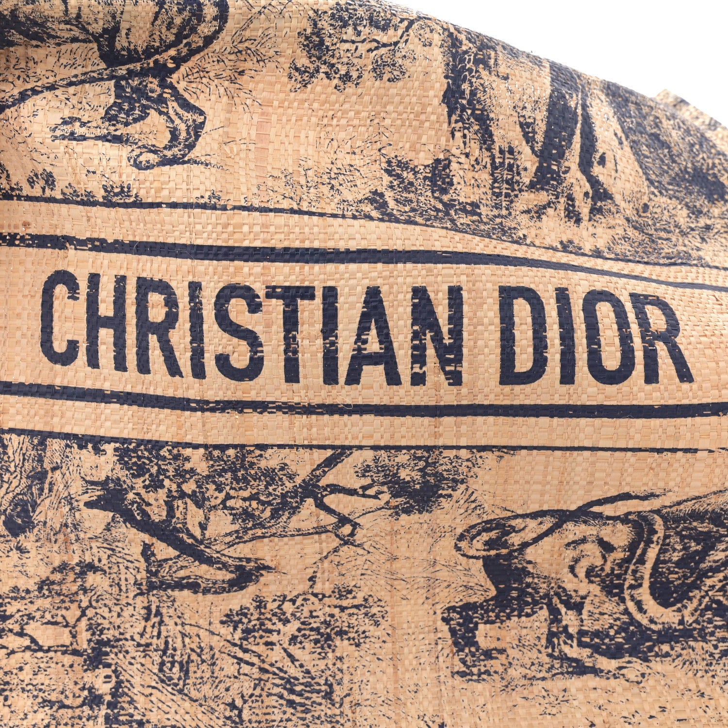 Christian Dior Straw Dioriviera Tote Beige 6 of 10